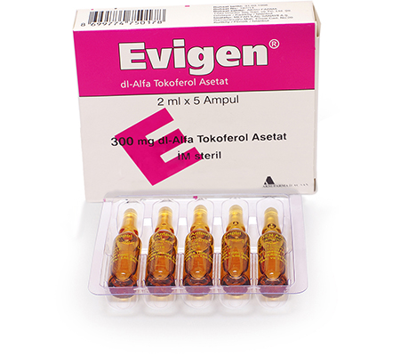 Pick Evigen ( Vitamin E ) 300 Mg 5 Amps / 2 Ml Aksu