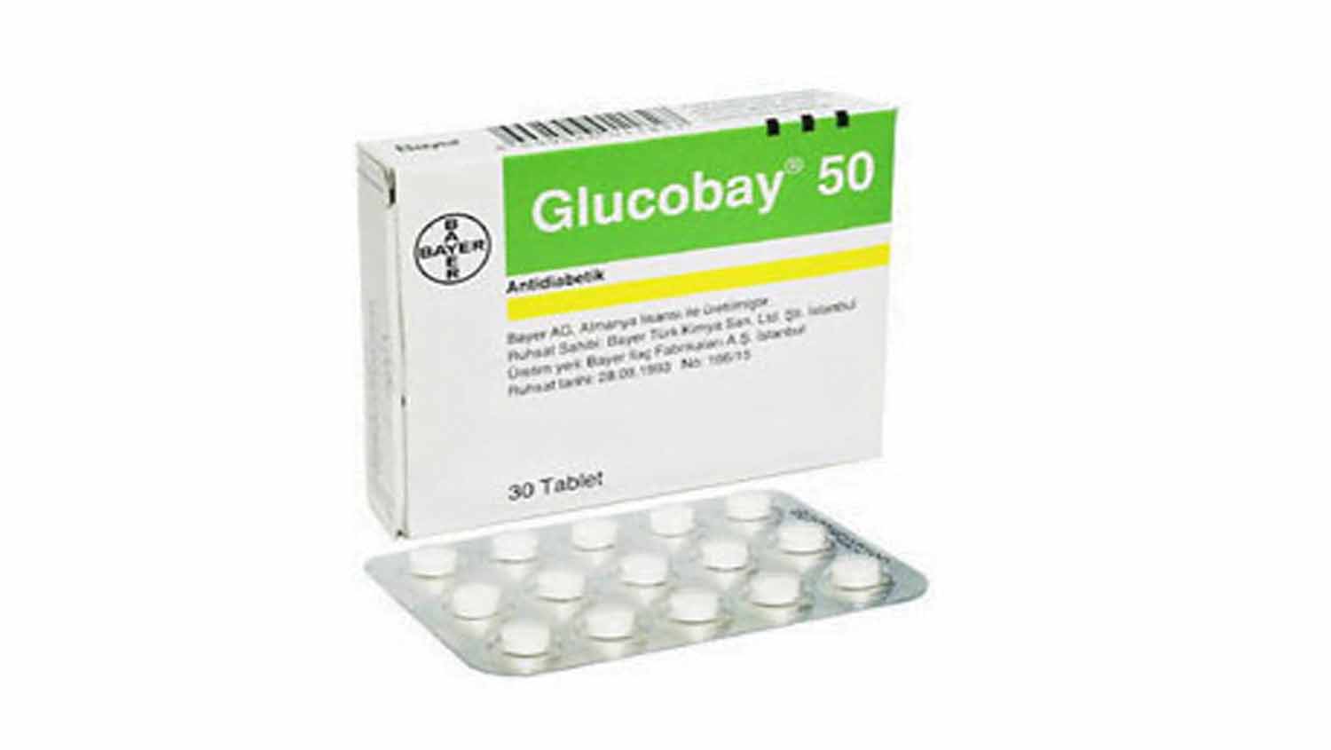 Purchase Glucobay 50 Mg 90 Tablets Bayer