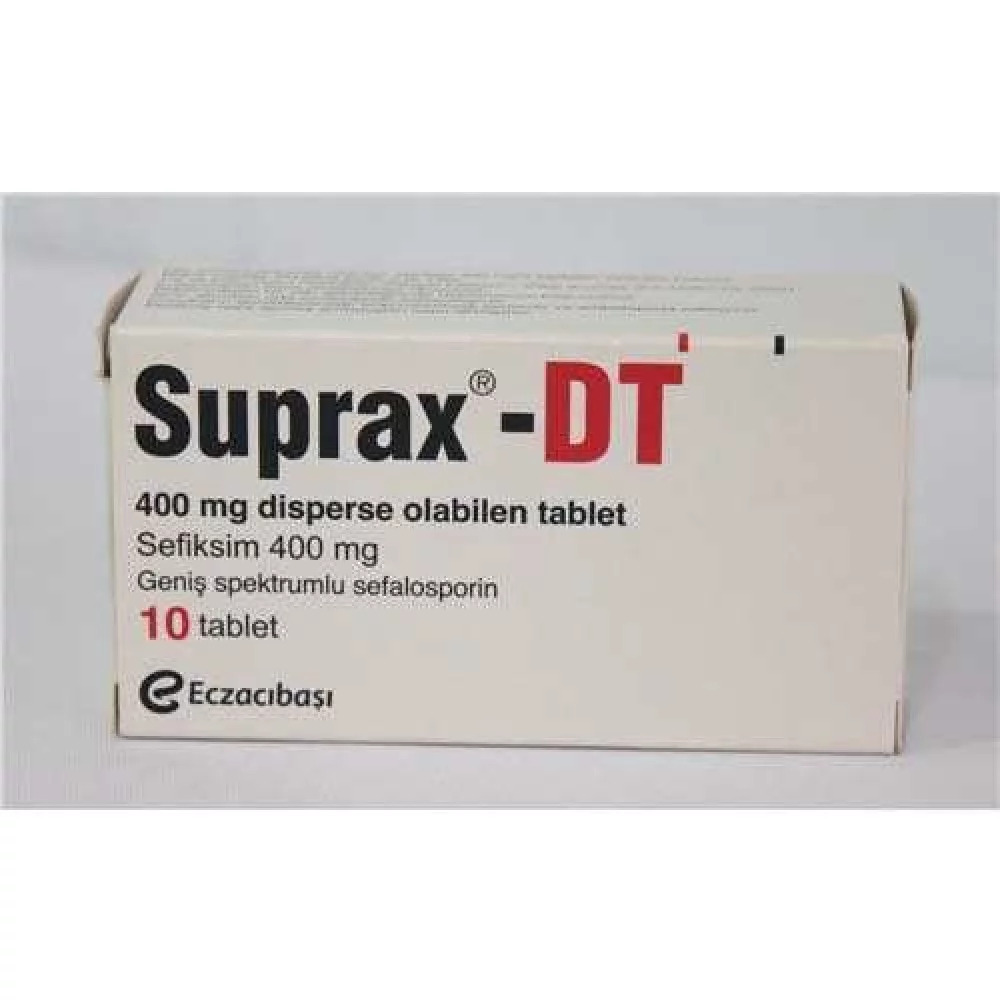 Get Suprax 400 Mg 10 Tablets Eczacıbaşı