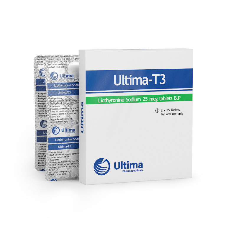 Get Ultima-T3 25 Mcg 50 Tablets Ultima Pharma INT